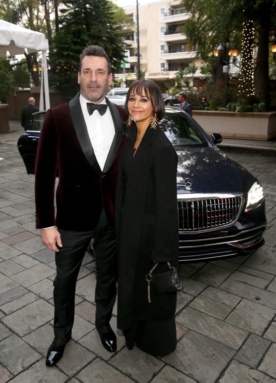 Jon Hamm and Rashida Jones