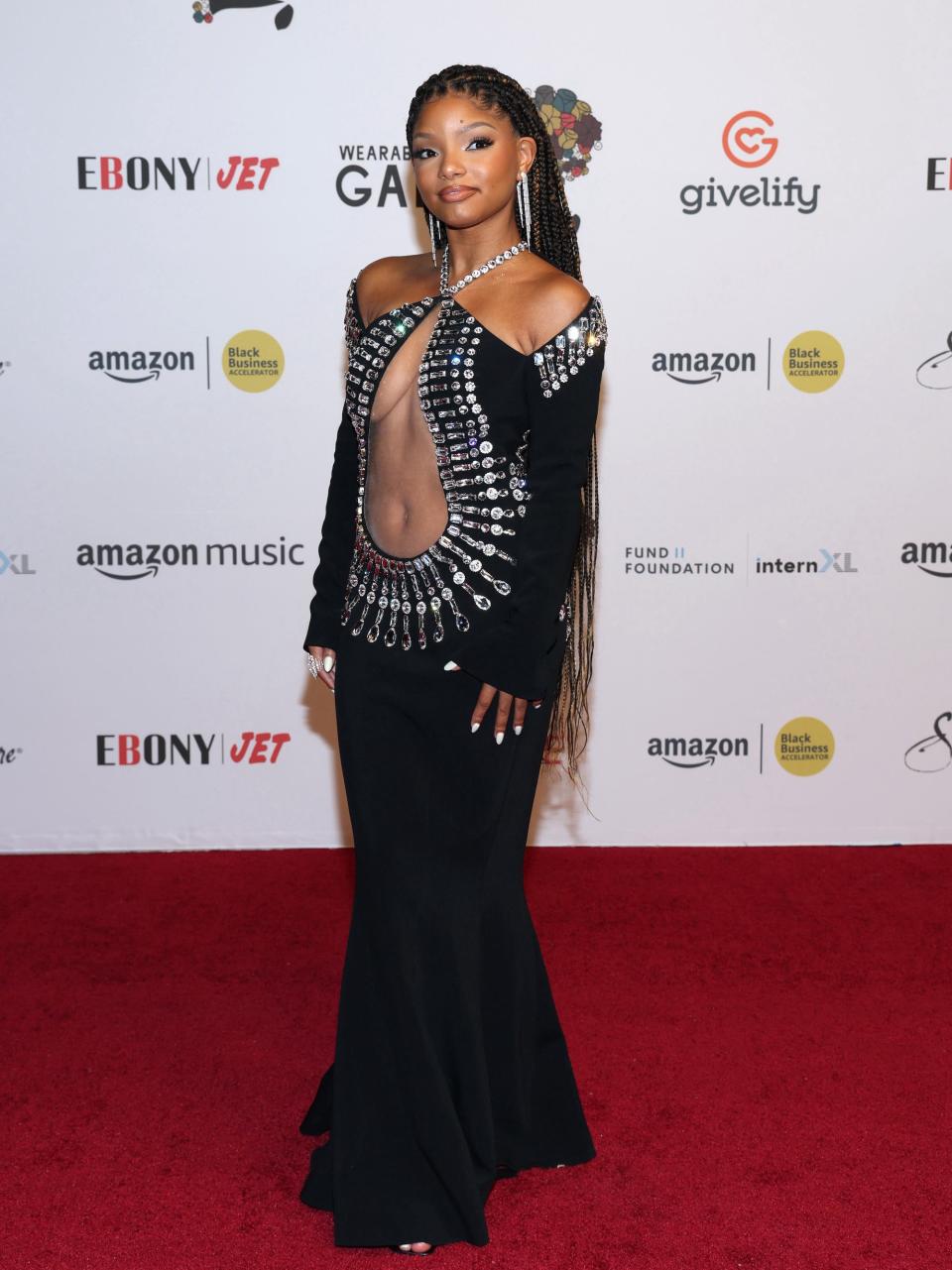 Halle Bailey attends the 2022 Wearable Art Gala.