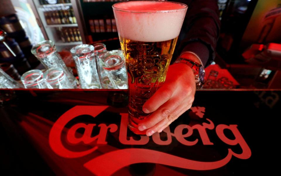 Carlsberg Rusland Ukraine sanktioner - REUTERS/Alexander Demianchuk/File Photo