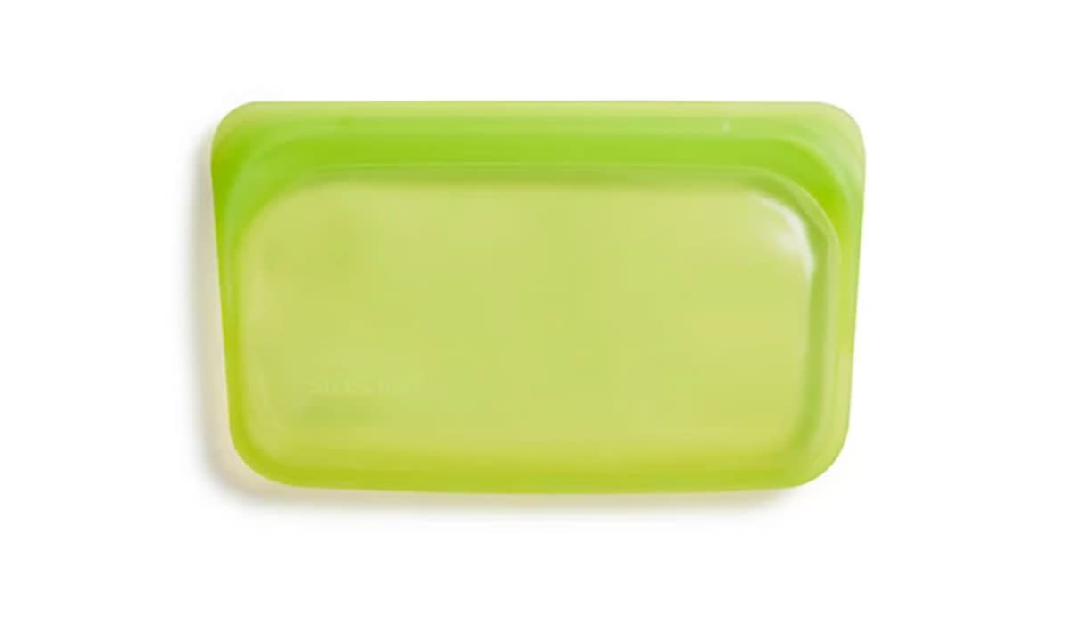 lime green small Stasher bag