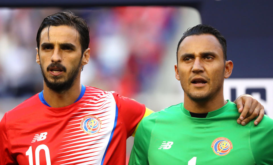 Bryan Ruiz and Keylor Navas will be the on-field and off-field leaders for Costa Rica at the 2018 World Cup. (Getty)