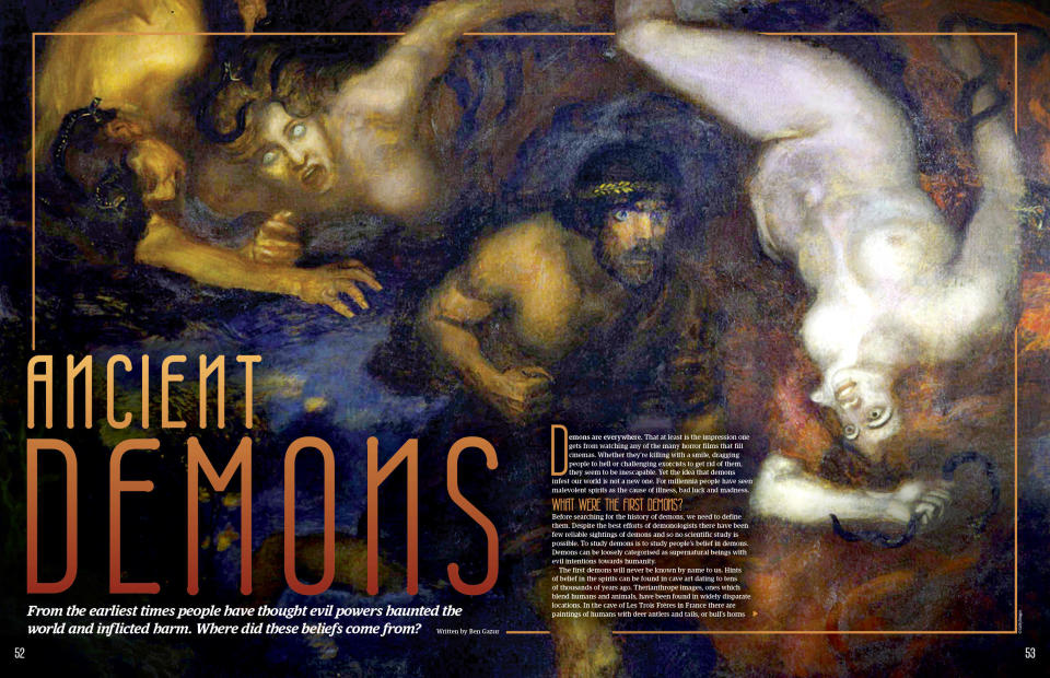 Ancient Demons feature spread, All About History 127