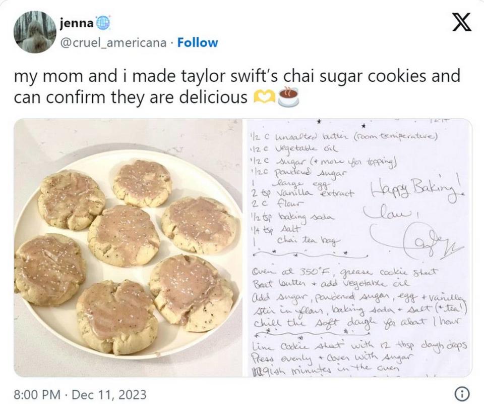 Swifties celebrate Taylor Swift’s birthday by making her cookies each December.