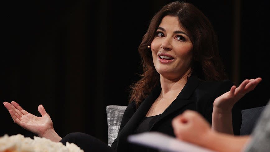 Nigella told the crowd she doesn't equate thinness with health. Source: Getty