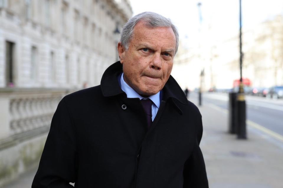 Ad supremo Sir Martin Sorrell said the Government has not given enough guidance as Omicron cases rise (Aaron Chown/PA) (PA Archive)