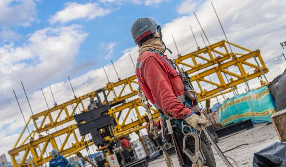 Cierres en la Av. Caracas por obras del metro de Bogotá. Foto: IDU