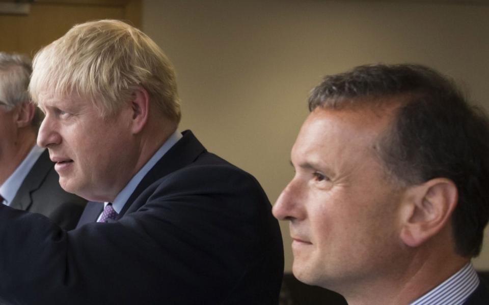  CARDIFF, WALES - JULY 30: UK Prime Minister Boris Johnson meets First Minister of Wales Mark Drakeford (L) and Secretary of State for Wales Alun Cairns (R) in the First Ministers office at the National Assembly for Wales on July 30, 2019 in Cardiff, Wales. The PM is due to announce Â£300m of funding to help communities in Scotland, Wales and Northern Ireland. (Photo by Matthew Horwood/Getty Images) - Matthew Horwood/Getty Images