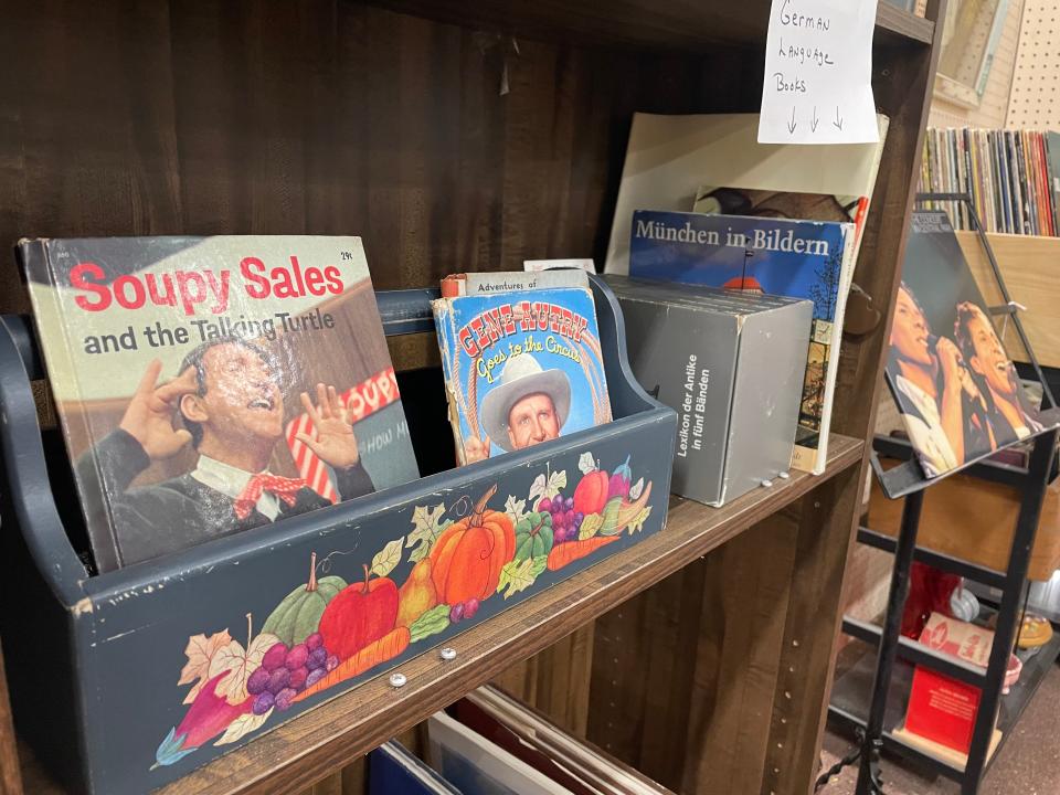 A vintage Soupy Sales book is among the tens of thousands of items in the Medina Antique Mall.