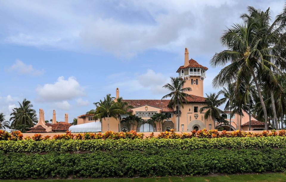 Front of Mar-a-Lago facing S. Ocean Blvd. Thursday morning August 11, 2022.