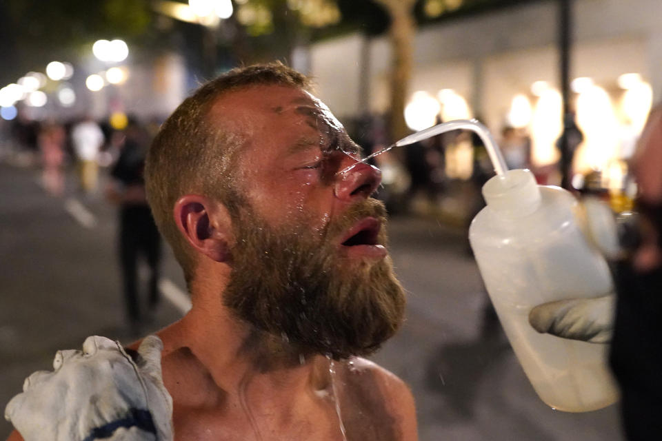 Image: Feds Attempt To Intervene After Weeks Of Violent Protests In Portland (Nathan Howard / Getty Images)