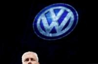 File photo of Volkswagen CEO Matthias Mueller speaking at their media reception during the North American International Auto Show in Detroit, Michigan, January 10, 2016. REUTERS/Mark Blinch/Files