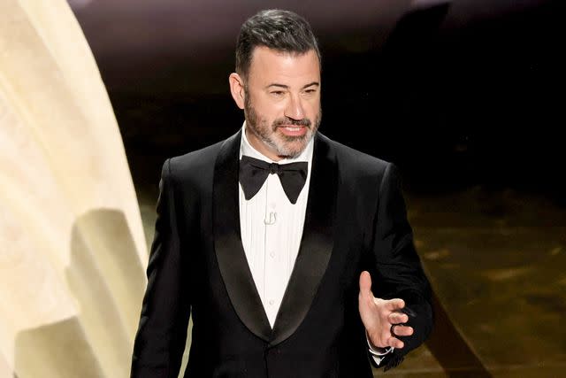 <p>Kevin Winter/Getty</p> Jimmy Kimmel at the 2024 Oscars