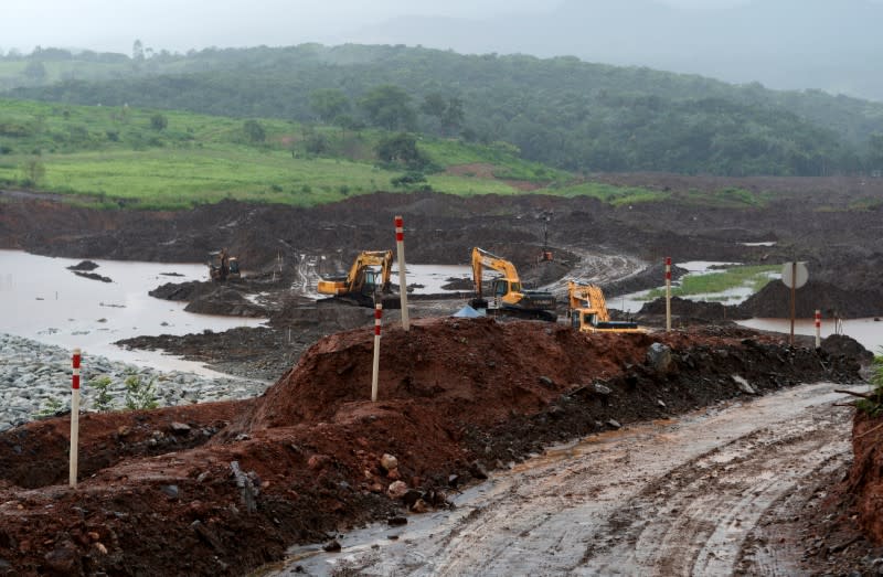 FILE PHOTO: A view of the Brazilian mining company Vale's tailings dam in Brumadinho