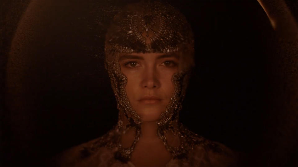 Florence Pugh as Princess Irulan in Dune: Part 2