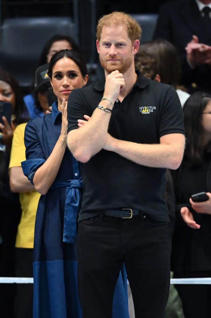 Markle may be joining her husband on his trip to England next month. WireImage