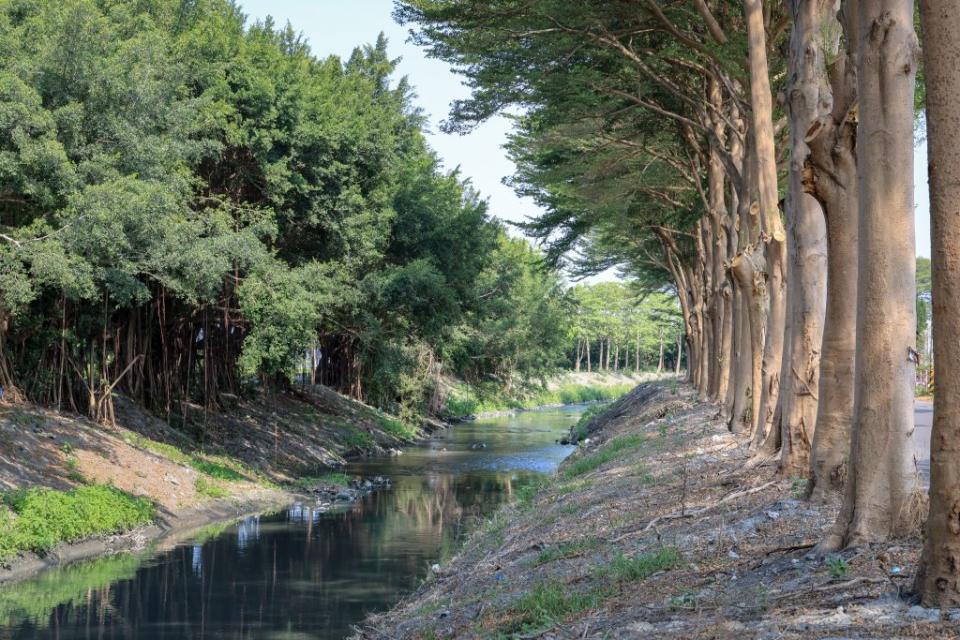 王惠美說，東螺溪有彰化母親河之稱，整治後已重現昔日美景。（記者曾厚銘攝）