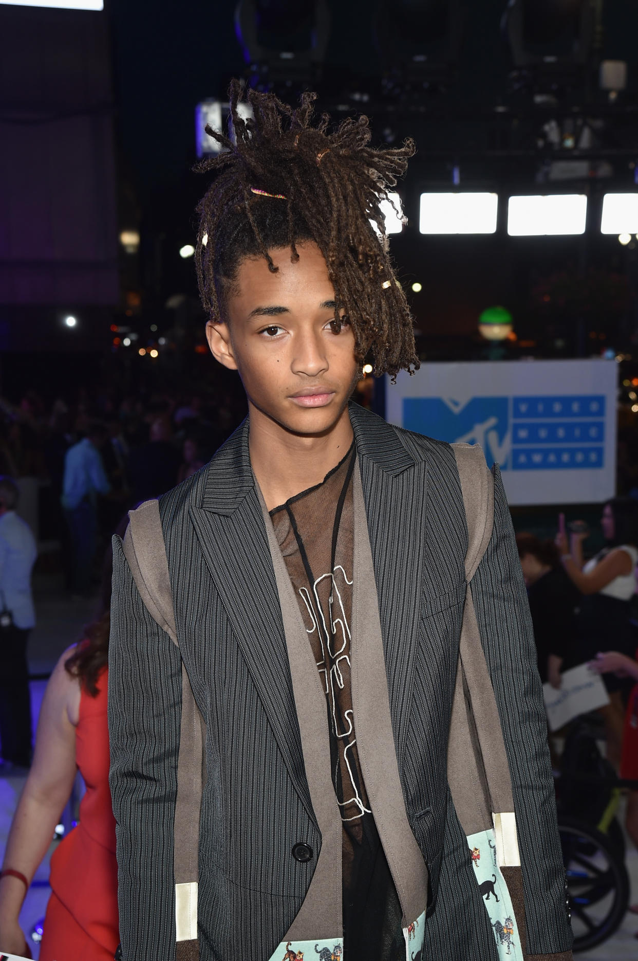 Jaden Smith wore a jacket covered in leaves for an awesome cause