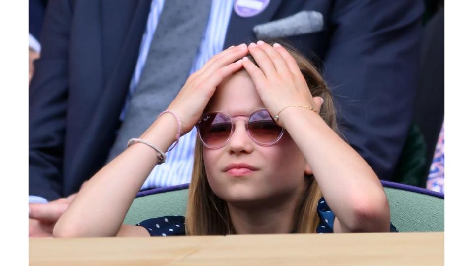 Princess Charlotte was pictured wearing three different bracelets as she attended Wimbledon with her mother and aunt Pippa Middleton