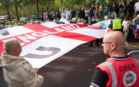 Democratic Football Lads Alliance march - West Ham coach suspended for marching with DFLA linked with Inter-City Firm – the infamous hooligan gang