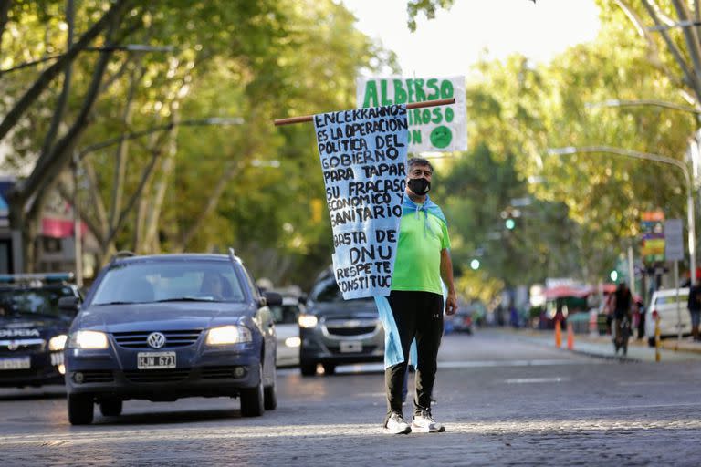 Protesta por el #17A en Mendoza