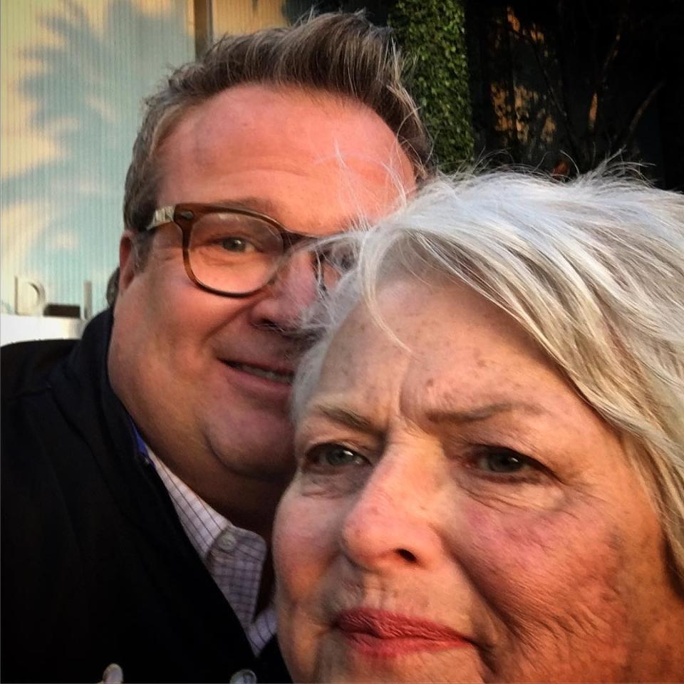 <p>Vergara’s co-star also gave a shout-out to his mom, Jamey, who has survived cancer twice. “The classic mom looks at the wrong place on the iPhone 10 times until you finally just give up and say we got it selfie,” he explained of their funny selfie. “Happy Mother’s Day mommy.” (Photo: <a rel="nofollow noopener" href="https://www.instagram.com/p/BUFGhw3jBej/" target="_blank" data-ylk="slk:Eric Stonestreet via Instagram;elm:context_link;itc:0;sec:content-canvas" class="link ">Eric Stonestreet via Instagram</a>) </p>