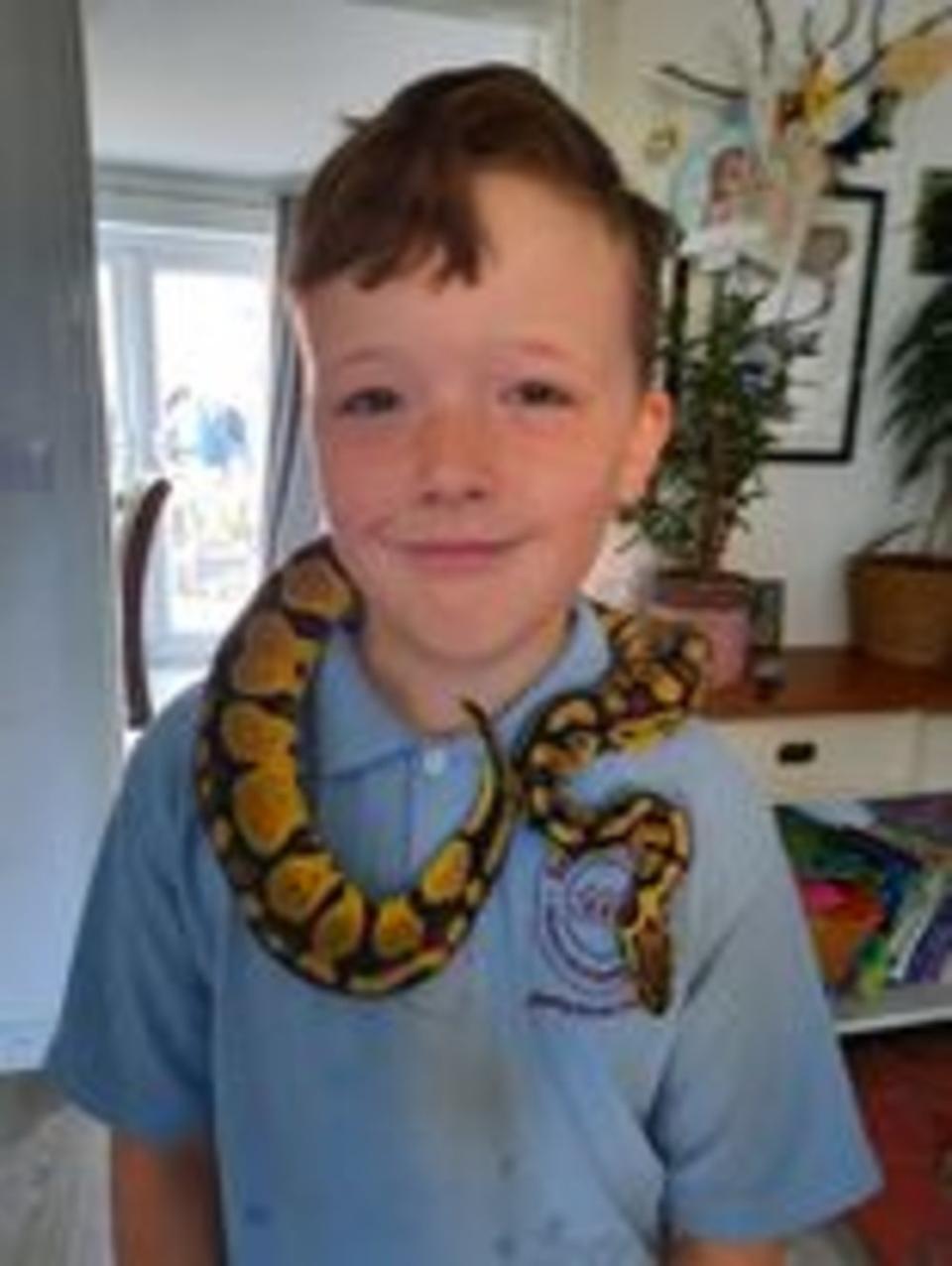 Ellis with Gav the python