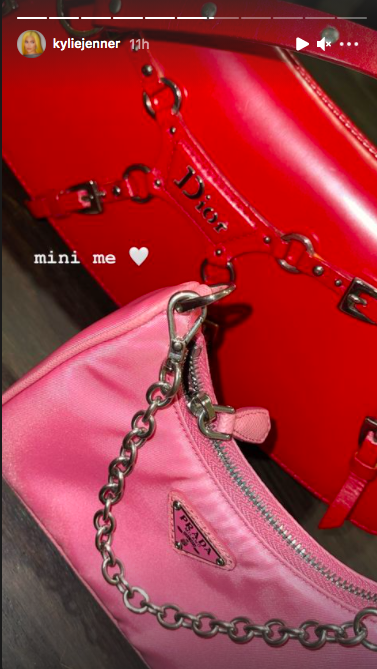 Kylie Jenner shares photo of Stormi with Louis Vuitton bag