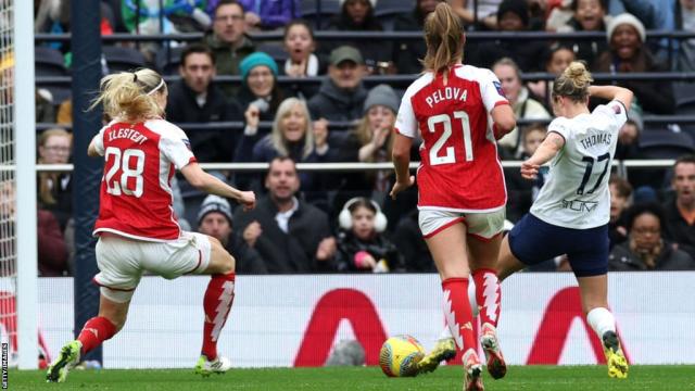 Tottenham Hotspur 1-0 Arsenal: Martha Thomas goal earns historic