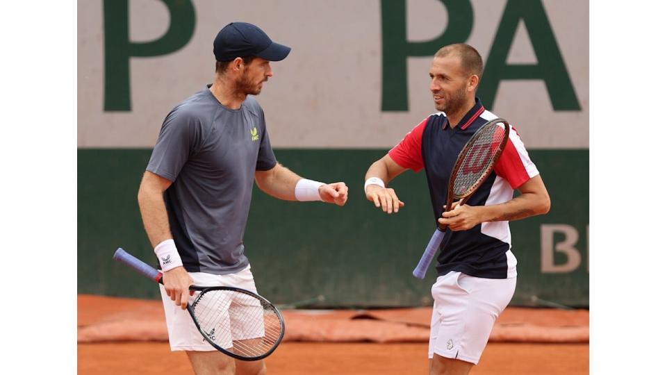 Andy Murray with Dan Evans