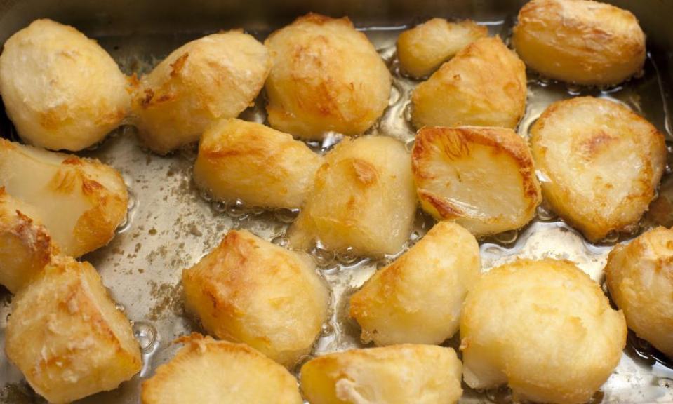 Good as gold … delicious golden crispy roast potatoes.