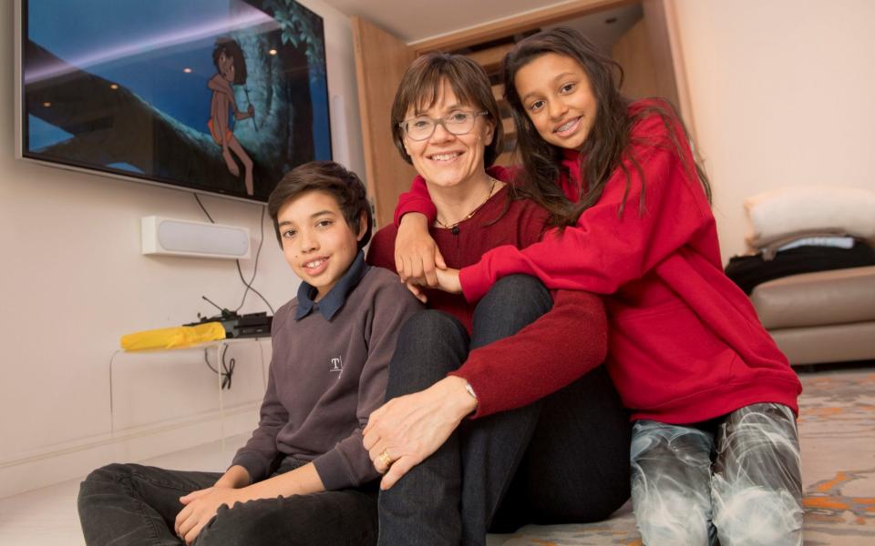 Jane Sydenham has helped her children Rohan, 13, and Anya, 11, get interested in investing - Paul Grover