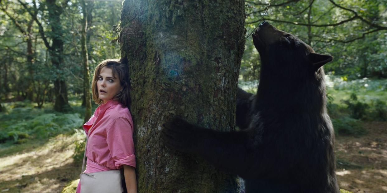 keri russell as sari in cocaine bear, directed by elizabeth banks