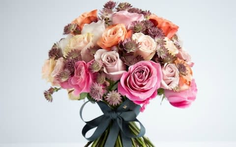 McQueens flower delivery Mitford bouquet of roses