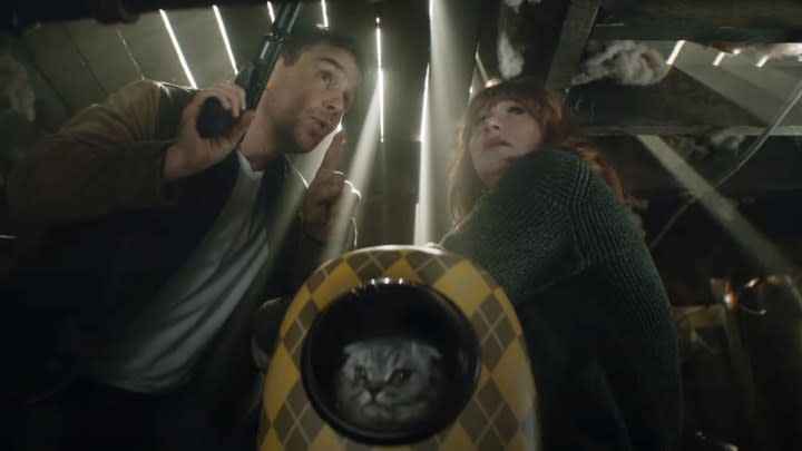 Sam Rockwell and Bryce Dallas Howard in "Argylle."