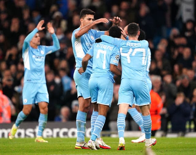 Manchester City celebrate