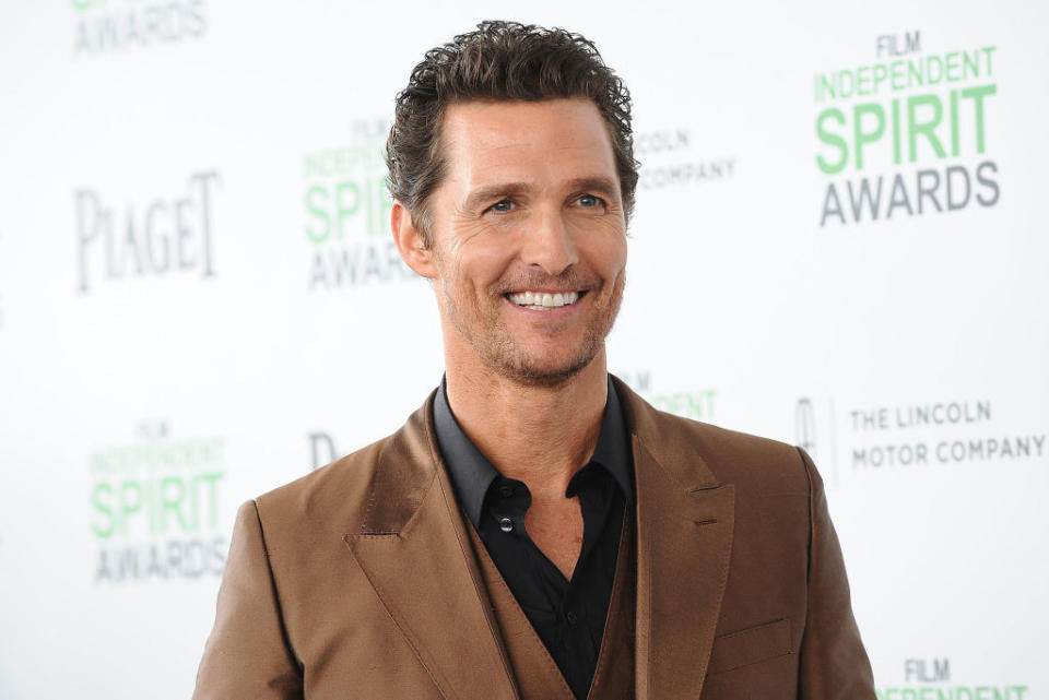 <div><p>"I ran into Matthew McConaughey at a restaurant in Austin. I asked him for a photograph and he said, 'Not today, pretty lady, not today.' Not even mad! Still swooning over the fact that he called me pretty 20 years later!! Ha!"</p><p>—<a href="https://www.buzzfeed.com/natsparhawk" rel="nofollow noopener" target="_blank" data-ylk="slk:natsparhawk;elm:context_link;itc:0;sec:content-canvas" class="link ">natsparhawk</a></p></div><span> Jason Laveris / FilmMagic</span>