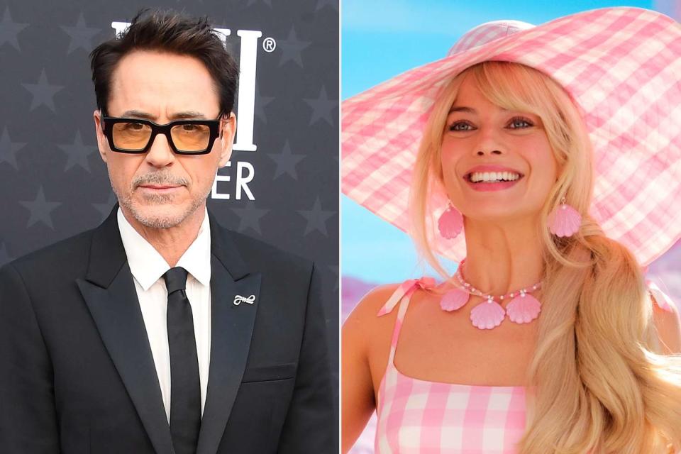 <p>Steve Granitz/FilmMagic; Jaap Buitendijk/Warner Bros.</p> Robert Downey Jr. and Margot Robbie