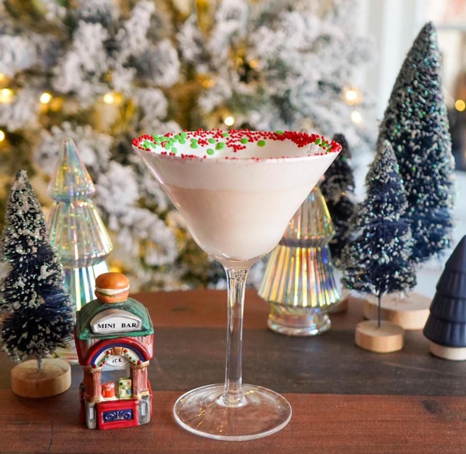 The "Sugar Cookie Martini" made by Second City Beverage Co. in Augusta.