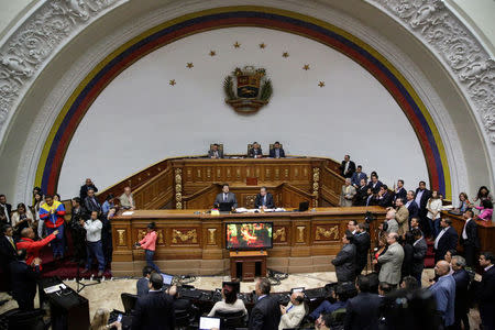 A general view of Venezuela's National Assembly during a session in Caracas, Venezuela October 25, 2016. REUTERS/Marco Bello