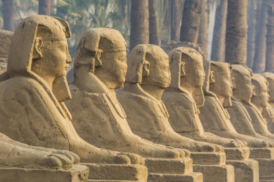 The ancient Avenue of Sphinxes is seen in Luxor, Egypt. / Credit: Getty/iStockphoto