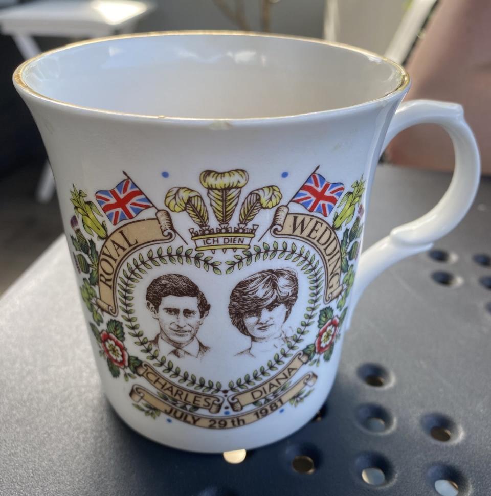 Charles and Diana cup to commemorate their wedding on July 29 1981. Author provided