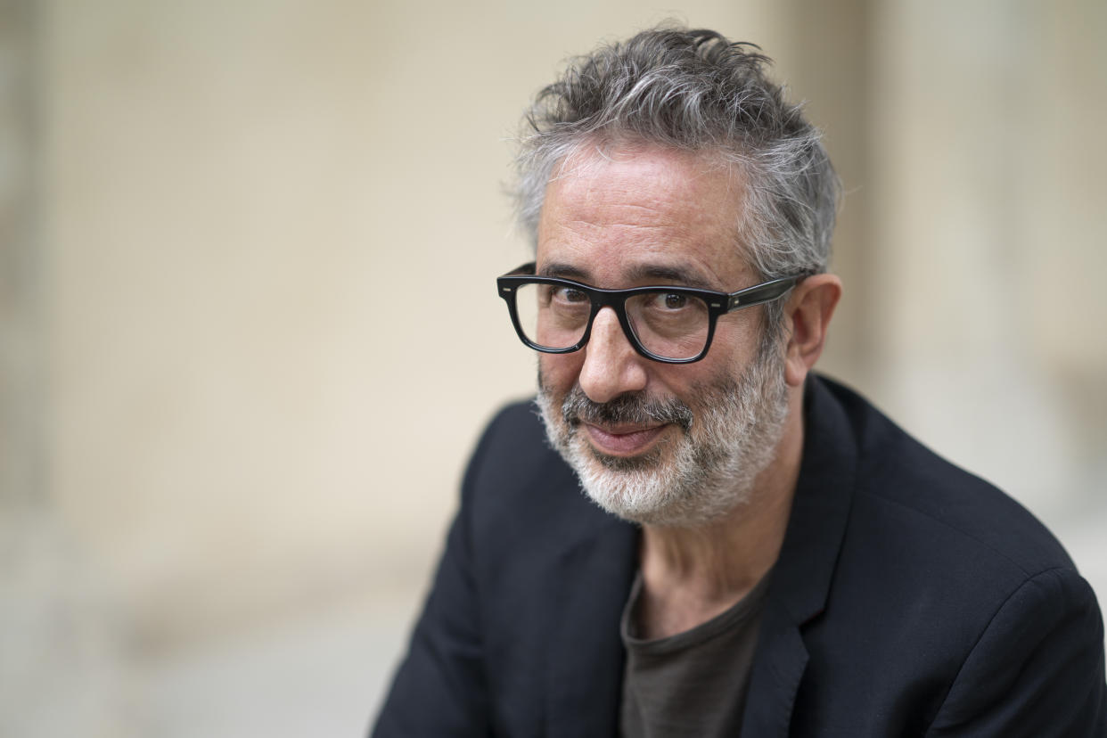 WINDSOR, ENGLAND - OCTOBER 23:  David Baddiel, comedian and novelist, during Cliveden Literary Festival 2021 at Cliveden House on October 23, 2021 in Windsor, England. His latest book is called Jews Dont Count. (Photo by David Levenson/Getty Images)