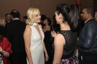 <p>Malin Akerman and Morena Baccarin attend IFP’s 26th Annual Gotham Independent Film Awards. (Photo by Neilson Barnard/Getty Images) </p>