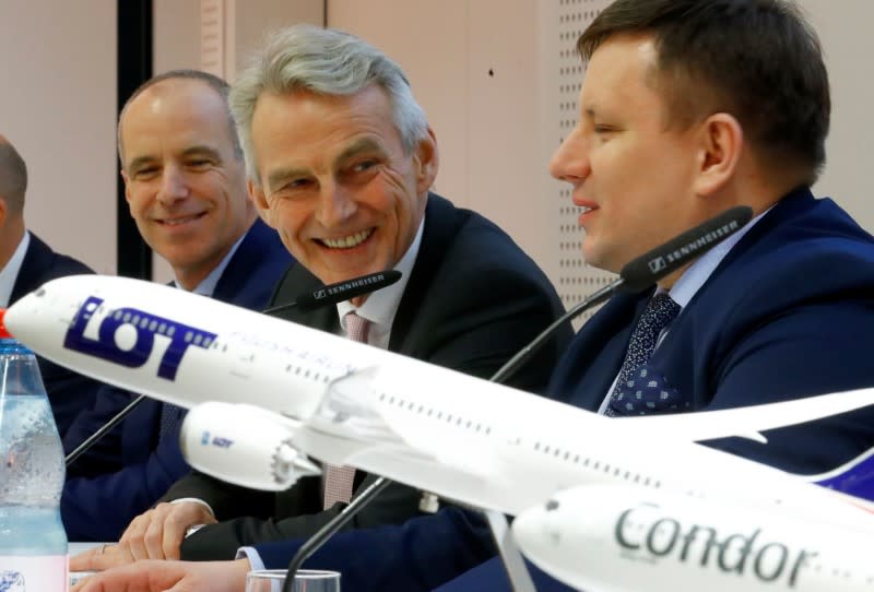 News conference of Condor chief Teckentrup and LOT CEO Milczarski in Frankfurt