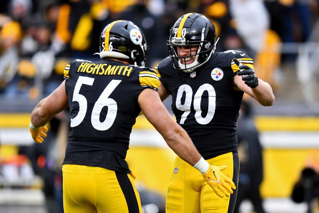 T.J. Watt shares post-game stage with teammate Alex Highsmith