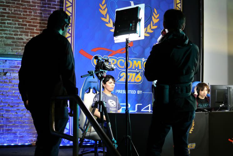 Evil Geniuses' Ricki Ortiz at Capcom Cup 2016