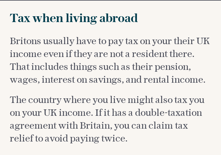 Tax when living abroad