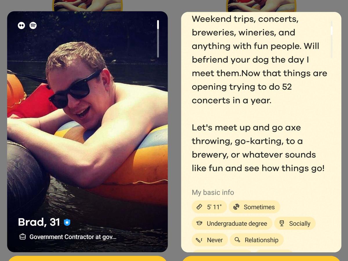 A dating coach reviewed a 31-year-old's Bumble profile and said he should be more conversational and add a full-body photo