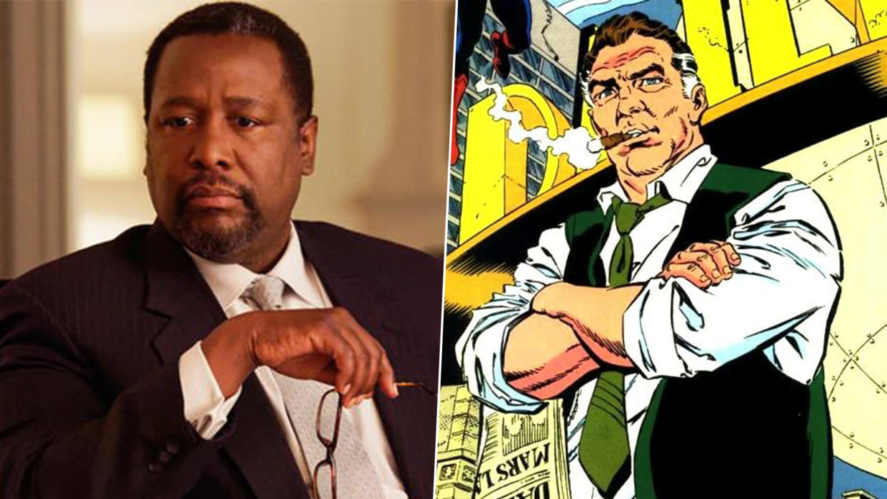  Wendell Pierce in Suits (left), Perry White in comic books (right). 