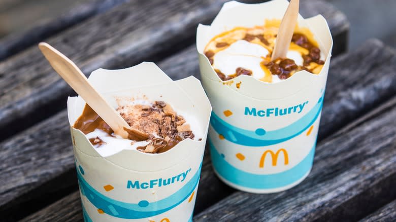 Two different McFlurries